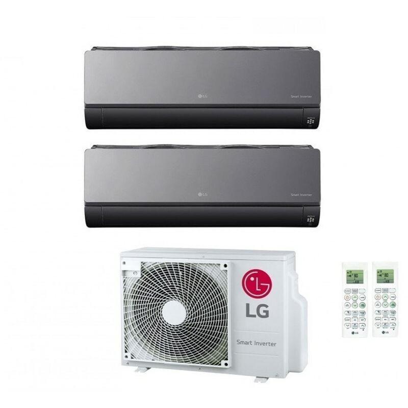 CLIMATISEUR D'AIR LG DUAL SPLIT rèversible série ArtCool 9+12 avec MU2R15 UL0 R-32 9000+12000 Wi-Fi intégré