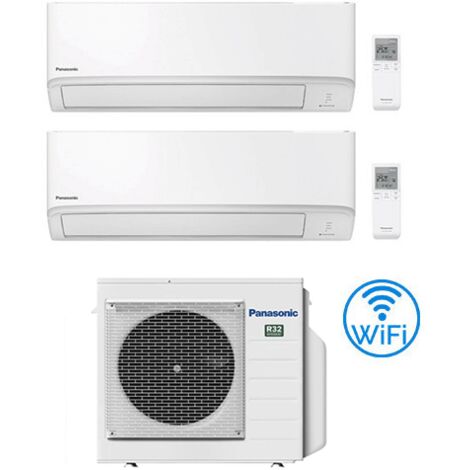 Climatiseur double split Inverter Panasonic série TZ Wifi R32 9000 + 12000 BTU avec certification UE CU-3Z68TBE Classe A++/A+