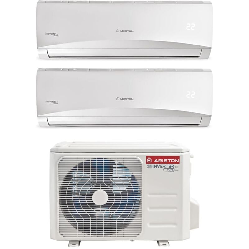 Ariston - Climatiseur Dual Split rèversible prios 9000+9000 btu R-32 Wi-Fi optionnel 9+9 dual 50 XD0-O