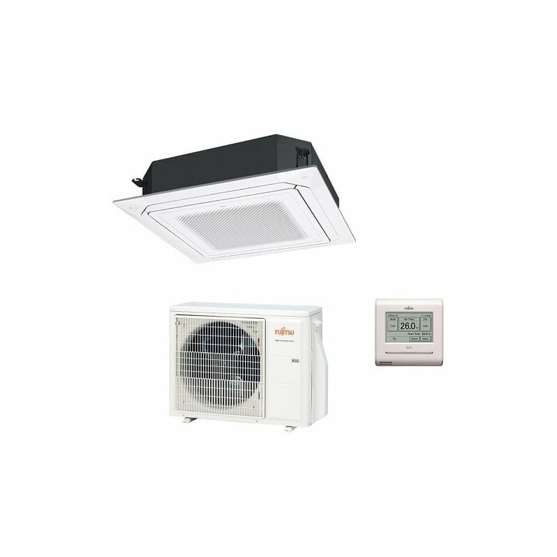 Climatiseur Fujitsu Cassette 4 voies ECO Series KR Circular Flow 24000 Btu R-32 cod. 3NGF88620 White AUXG24KRLB - NEW