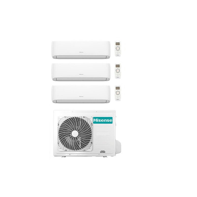 Climatiseur Hisense Hi Comfort R32 Trial Split Inverter 9000 + 9000 + 9000 BTU avec U.E. 3AMW52U4RJA Classe A++/A+