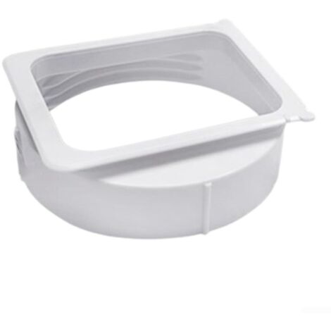 Climatiseur Interface De Conduit d'Échappement, D'interface Connecteur de Tuyau de Fenêtre D'échappement, 1 adaptateur de sortie d'air pour climatiseur mobile portable, 15 cm, blanc, en plastique ABS