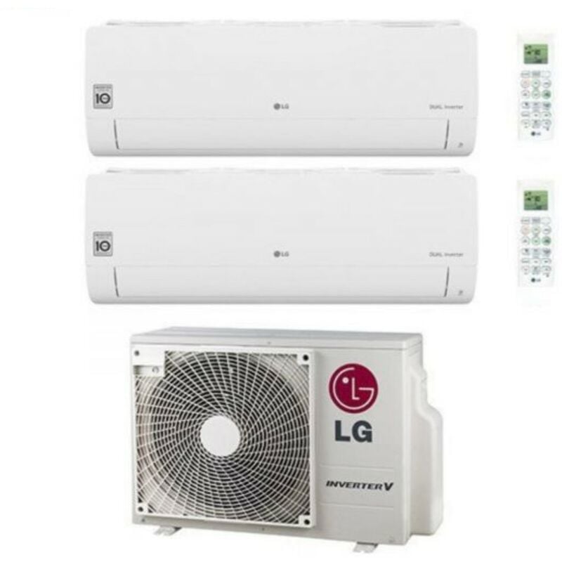 Climatiseur LG dual split inverter climatiseur libero smart series 9+12 avec mu2r17 ul0 r-32 wi-fi intégré 9000+12000 + nouveau
