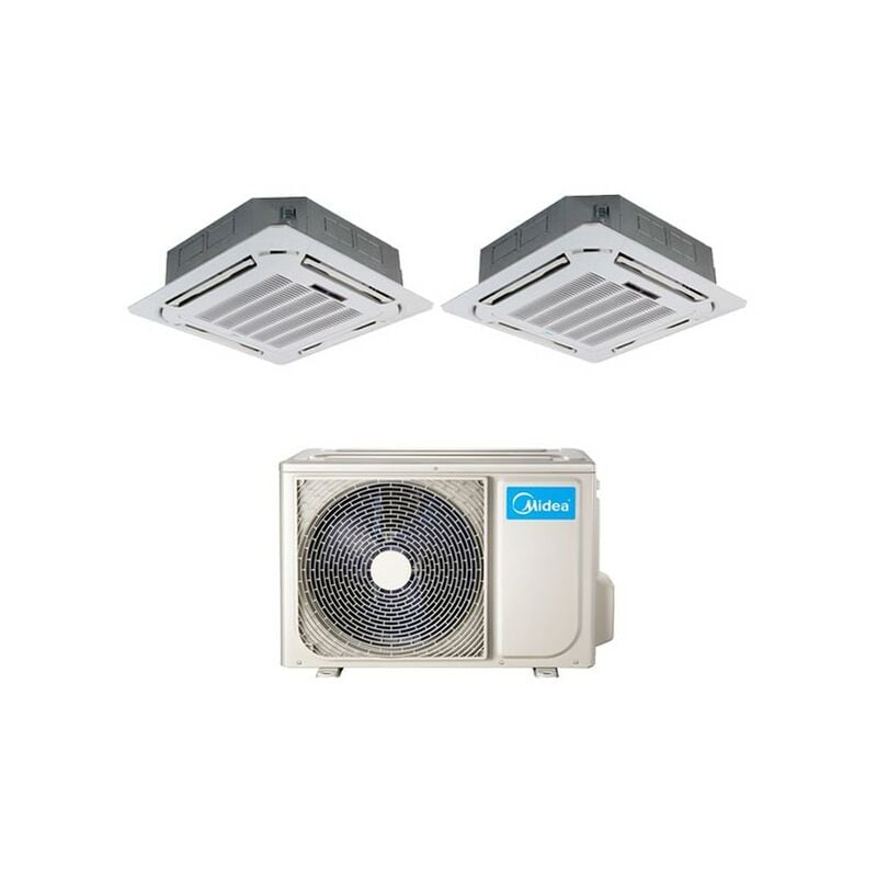 Climatiseur MIDEA Cassette 4 voies Dual Split R-32 9000+9000 avec M20-18FN8-Q - NEW 9+9