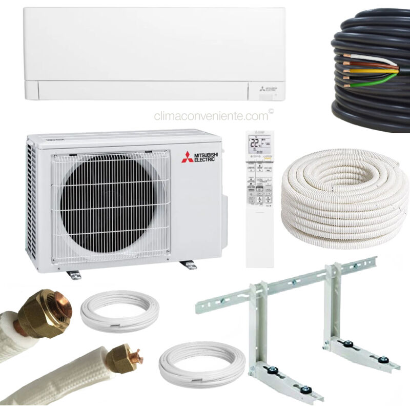 Climaconveniente - Climatiseur Mitsubishi avec kit d'installation 7 mètres – Mono-split 15000 btu – 4.2 kw MSZ-AY42VGKP MUZ-AY42VG, a+++, climatiseur