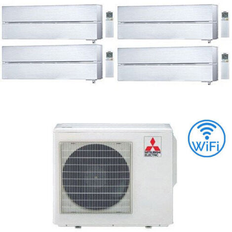 Climatiseur Mitsubishi Kirigamine Style Wifi R32 Blanc perle Quadri Split Inverter 9000 + 9000 + 12000 + 12000 BTU avec E.U. MXZ-4F72VF NOUVEAU Classe A++/A+