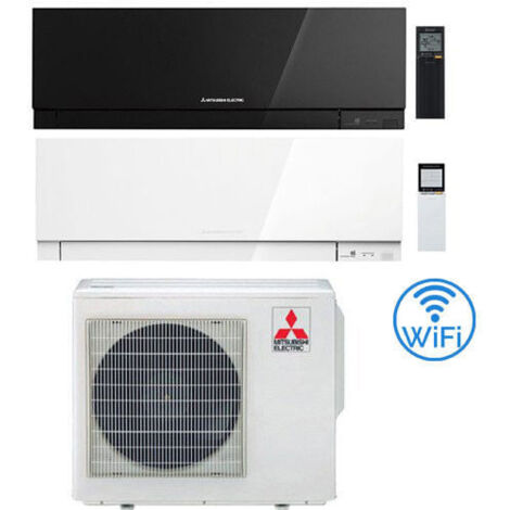 Climatiseur Mitsubishi Kirigamine Zen Wifi Noir Double Split Inverter 12000 + 18000 BTU avec U.E. MXZ-3F68VF classe A+++/A+ NEUF