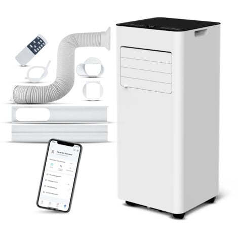 COOL CLIMA Climatiseur mobile 9000BTU - 2.6KW avec télécommande et fonction Wifi