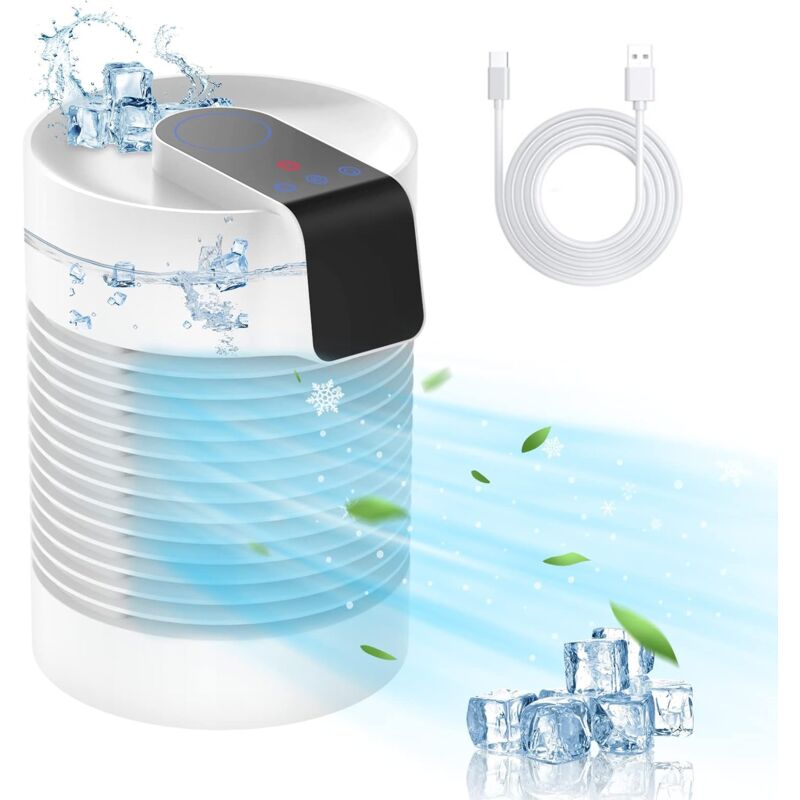 Climatiseur Mobile, Climatiseur 4 en 1 avec Oscillation à 360°