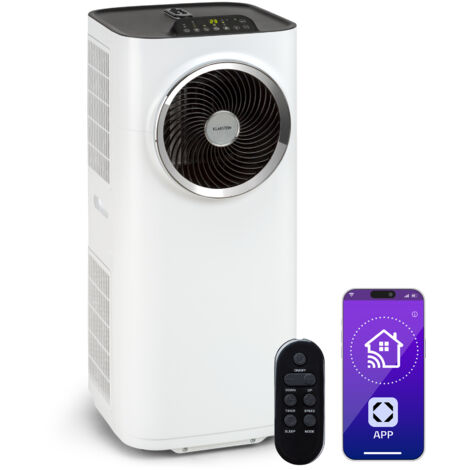 Climatiseur mobile KLARSTEIN Climatiseur Portable Silencieux 12K BTU Blanc Classe A