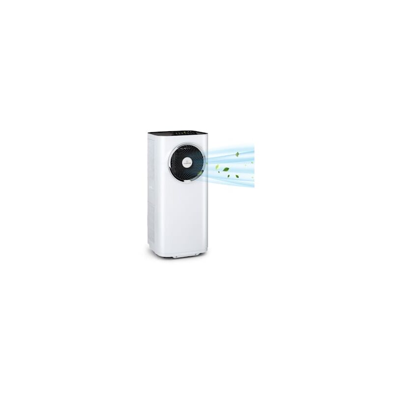 Klarstein Climatiseur mobile, climatiseur 5 en 1, ventilateur, déshumidificateur, purificateur d'air & mode nuit, contrôle par application,