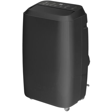 Climatiseur mobile réversible 2600W 340m³/h – 2 vitesses – Connectivité WIFI avec application – Télécommande incluse – Noir – Glaziar