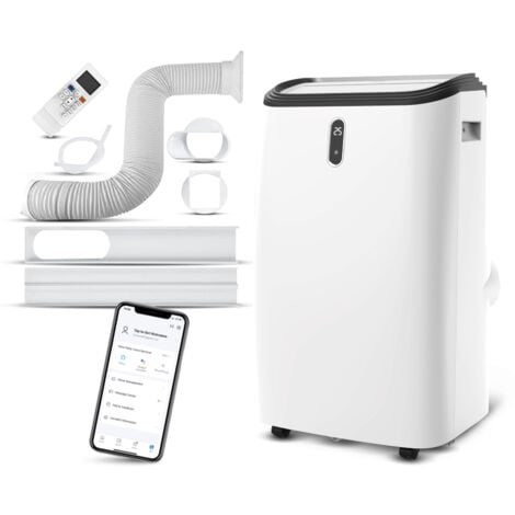 Climatiseur mobile réversible chaud/froid 16000BTU 4.7KW avec fonction Wifi et télécommande - Cool Clima