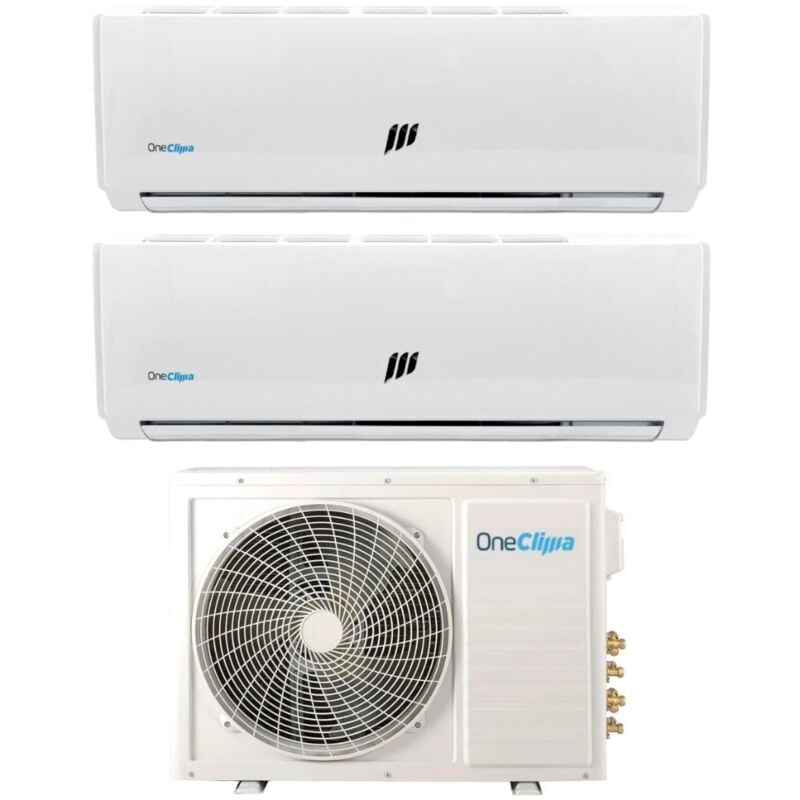Climatiseur OneClima DualSplit Inverter sèrie Pro 9+18 avec MLT18x2/Y24 R-32 Wi-Fi Optionnel 9000+18000