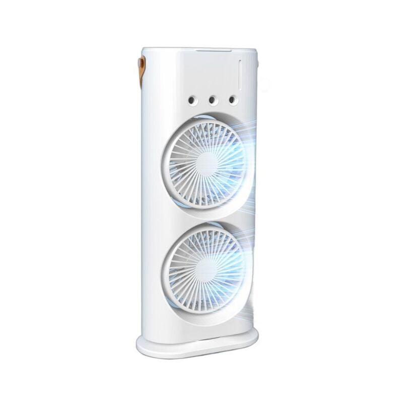 Climatiseur Portable, Climatiseur Mobile Télécommande, Climatiseur Mobile Silencieux, Mini Refroidisseur d'air USB Ventilateur, 120° Oscillation,