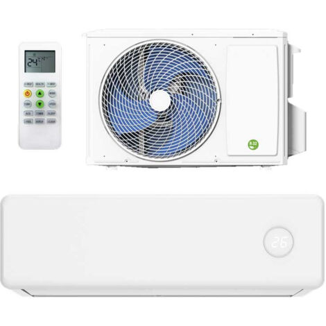 Climatiseur réversible mural 2260 frig – Pompe à chaleur – Classe A++ – Capacité 2500 frig – Plage de fonctionnement -15°C à 50°C – HTW
