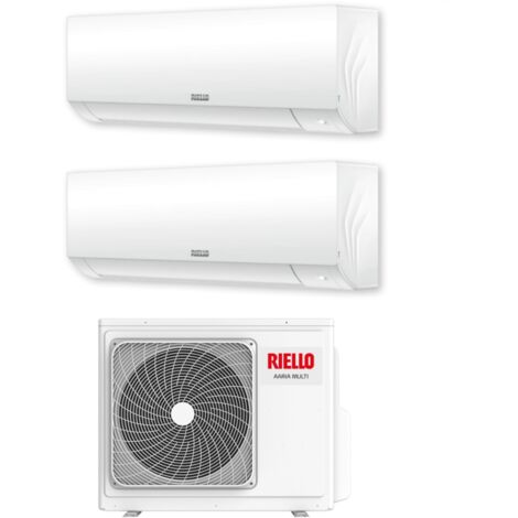 Riello – Climatiseur réversible multisplit 12000 Btu/h – Technologie Inverter – Wi-Fi en option – Unité extérieure Aaria Multi 250 P – Classe A++