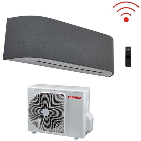 Climatiseur Toshiba rèversible Climatiseur HAORI 13000 btu R-32 RAS-B13N4KVRG-E Wi-Fi Intégré A++ Gris clair/gris foncé - NOUVEAU Gris foncé Gris foncé