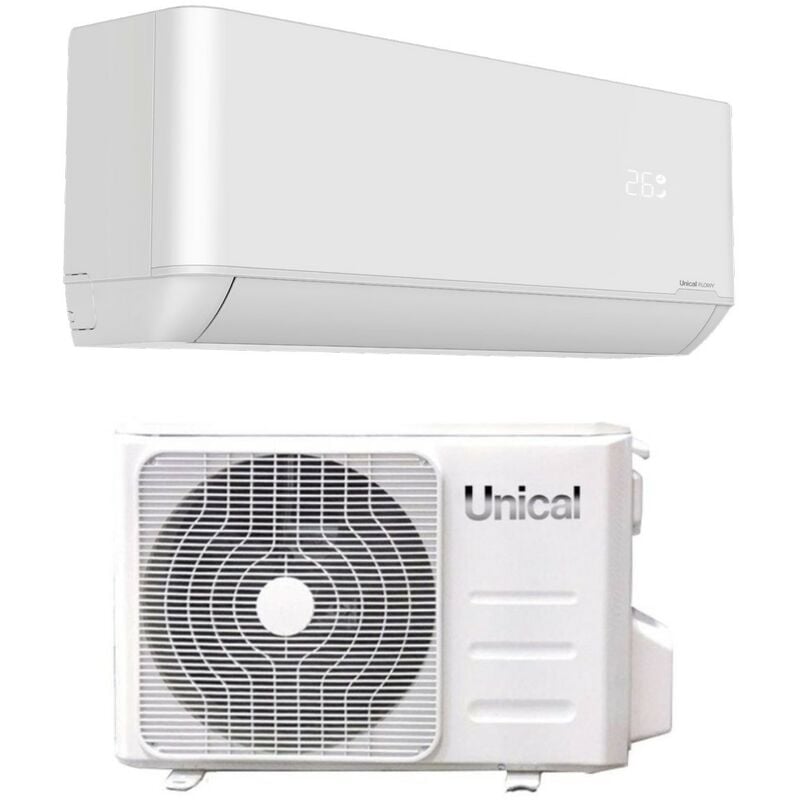 climatiseur unical inverter air conditioner series flowy 12000 btu flwy 12h r-32 wi-fi optional class a++/a+
