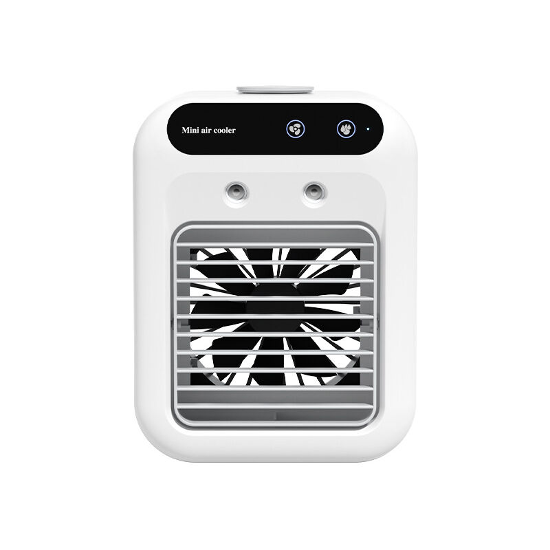 Climatiseurs portables, mini climatiseurs portables rechargeables 25 W, 2 vaporisateurs d'air frais, ventilateur personnel à 2 vitesses, climatiseurs