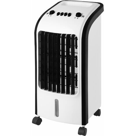 Climatizador evaporativo 60W con ventilador y purificador de aire - 30x61x27.5 cm