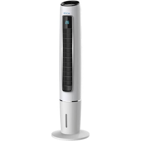 Climatizador evaporativo de muy bajo consumo en forma de torre - Blanco
