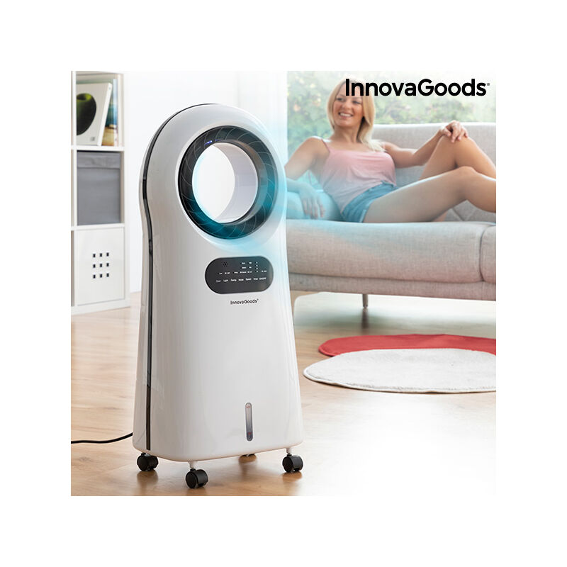 

Climatizador Evaporativo Ionizador sin Aspas con LED O·Cool InnovaGoods 90W