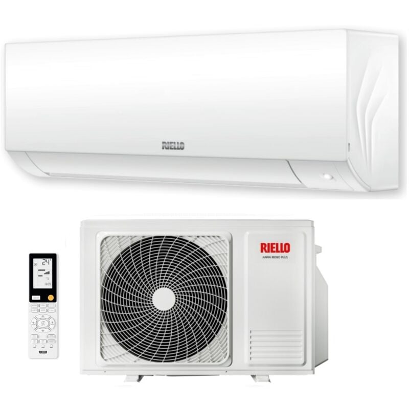 Riello - climatizzatore conditionatore rèversible series aaria mono plus 9000 btu AMW25 plus R32 Wi-Fi optional