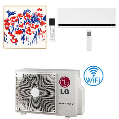 Climatizzatore Condizionatore Artcool Gallery PHOTO + Dualcool Deluxe R32 Dual Split Inverter 9000 + 12000 BTU con U.E. MU3R21 NOVITÁ Classe A+++/A+