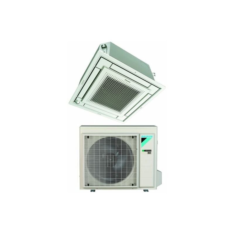 Climatizzatore Condizionatore Daikin a Cassetta Fully Flat 12000 Btu FFA35A9 R-32 Wi-Fi Optional con Griglia Inclusa Classe a++/a+ - Garanzia