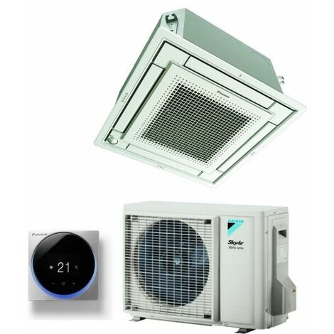 Climatizzatore Condizionatore Daikin a Cassetta Fully Flat 12000 BTU FFA35A9 + RZAG35A R-32 Wi-Fi Optional con Comando a Filo e Griglia Inclusi R-32,Comando a filo Madoka Bianco BRC1H52W,Italia 2+2
