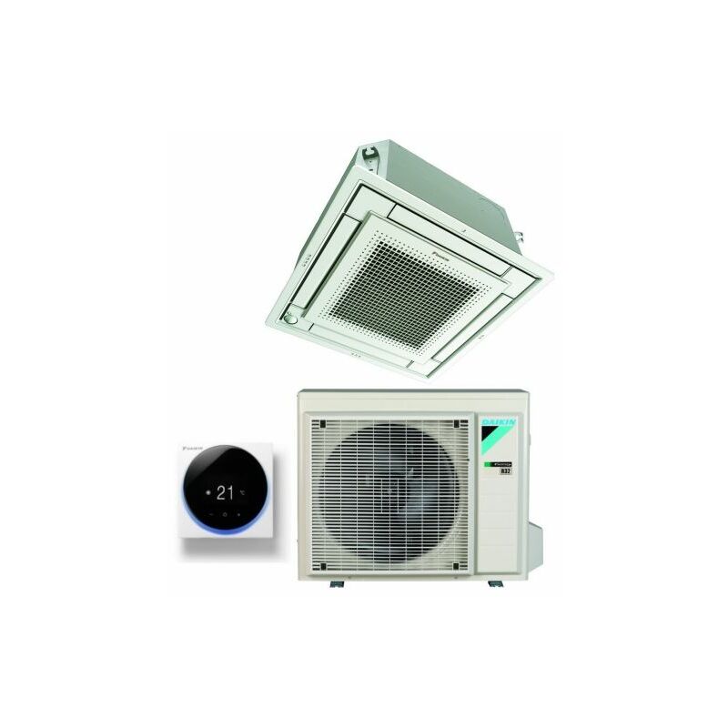 Climatizzatore Condizionatore Daikin a Cassetta Fully Flat 21000 btu FFA60A9 R-32 Wi-Fi Optional con Griglia Bianca Inclusa Classe a+/a+ - Garanzia