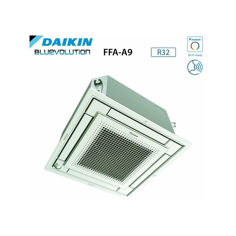Daikin - Climatizzatore Condizionatore a Cassetta Fully Flat 9000 Btu FFA25A9 R-32 Wi-Fi Optional con Griglia Inclusa Classe a++/a+ - Garanzia