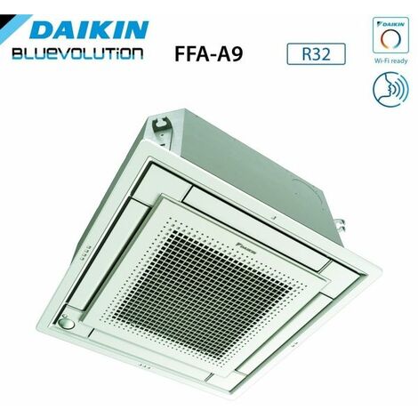 Climatizzatore Condizionatore Daikin a Cassetta Fully Flat 9000 Btu FFA25A9 R-32 Wi-Fi Optional con Griglia Inclusa Classe A++/A+ - Garanzia Italiana R-32,Comando a Infrarossi BRC4C65,Italia 2+2