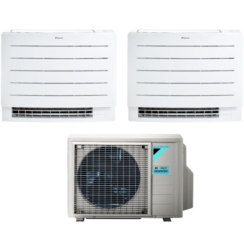 Daikin - Climatizzatore Condizionatore a Pavimento Dual Split serie perfera fvxm-a 9+12 con 2MXM40A R-32 Wi-Fi Integrato 9000+12000 Con Telecomando