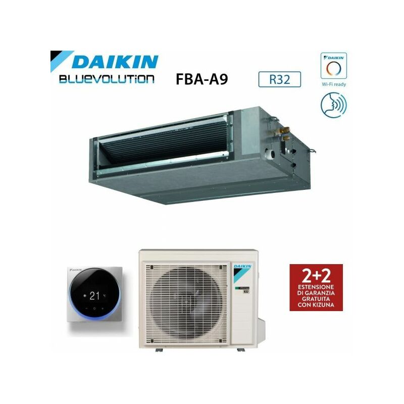 Climatizzatore Condizionatore Daikin Bluevolution Canalizzato Media Prevalenza 12000 Btu FBA35A Monofase R-32 Wi-Fi Optional - Garanzia Italiana