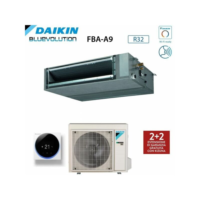 Climatizzatore Condizionatore Daikin Bluevolution Canalizzato Media Prevalenza 12000 Btu FBA35A Monofase R-32 Wi-Fi Optional - Garanzia Italiana