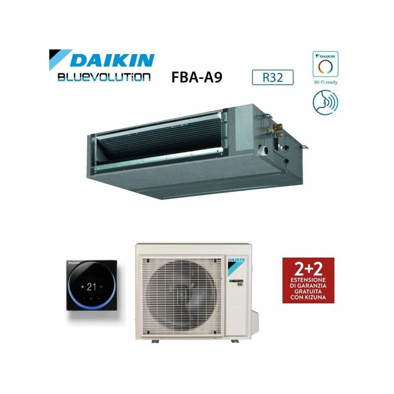 Climatizzatore Condizionatore Daikin Bluevolution Canalizzato Media Prevalenza 12000 Btu FBA35A Monofase R-32 Wi-Fi Optional - Garanzia Italiana