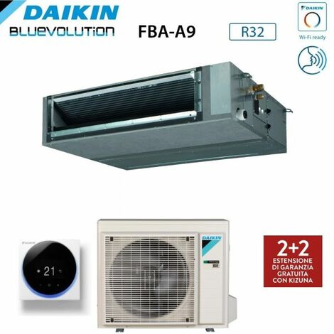 Climatizzatore Condizionatore Daikin Bluevolution Canalizzato Media Prevalenza 12000 Btu FBA35A Monofase R-32 Wi-Fi Optional - Garanzia Italiana R-32,Comando a filo Madoka Bianco BRC1H52W,Italia 2+2
