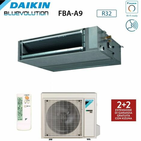 Climatizzatore Condizionatore Daikin Bluevolution Canalizzato Media Prevalenza 12000 Btu FBA35A Monofase R-32 Wi-Fi Optional - Garanzia Italiana R-32,Comando a Infrarossi BRC4C65,Italia 2+2