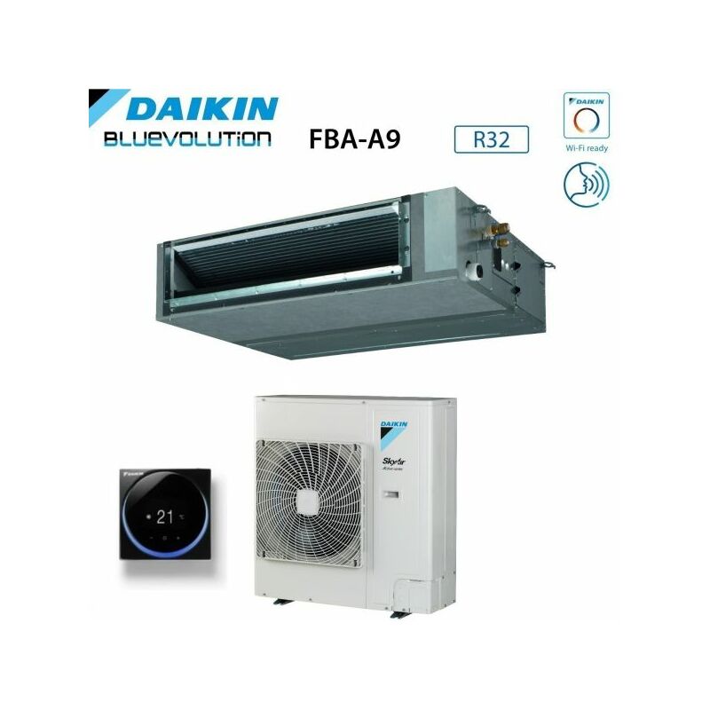 Climatizzatore Condizionatore Daikin Bluevolution Canalizzato Media Prevalenza 36000 Btu FBA100A + AZAS100MV1 Monofase R-32 Wi-Fi Optional
