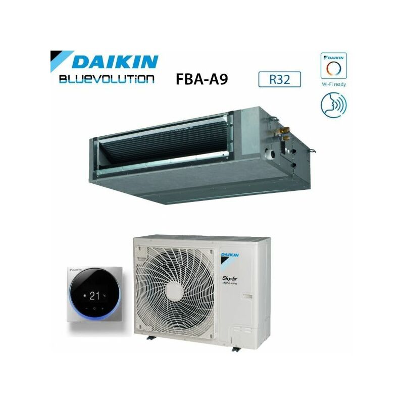 Climatizzatore Condizionatore Daikin Bluevolution Canalizzato Media Prevalenza 36000 Btu FBA100A + RZAG100NY1 Trifase R-32 Wi-Fi Optional