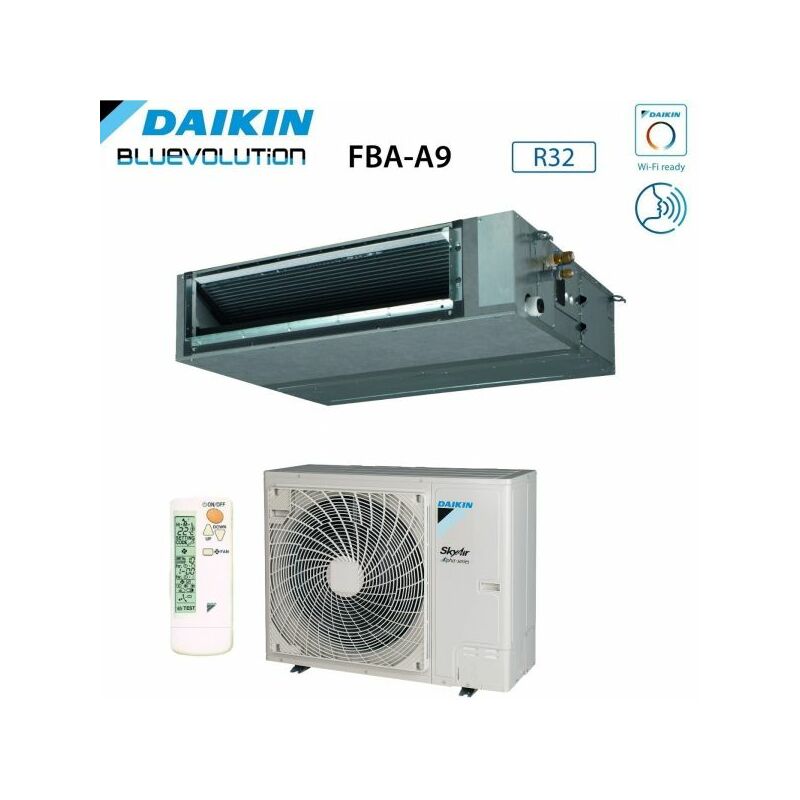 Climatizzatore Condizionatore Daikin Bluevolution Canalizzato Media Prevalenza 36000 Btu FBA100A + RZAG100NY1 Trifase R-32 Wi-Fi Optional