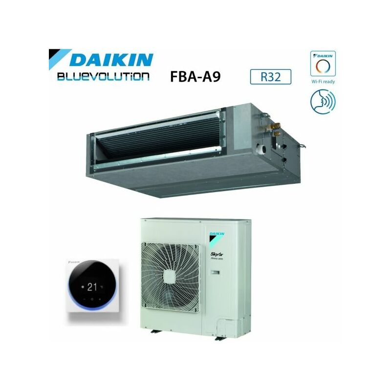 Climatizzatore Condizionatore Daikin Bluevolution Canalizzato Media Prevalenza 36000 Btu FBA100A + RZASG100MV1 Monofase R-32 Wi-Fi Optional con