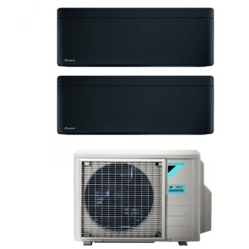 Daikin - Climatizzatore Condizionatore Bluevolution Dual Split Inverter serie stylish total black 9+9 con 2MXM50A R-32 Wi-Fi Integrato 9000+9000