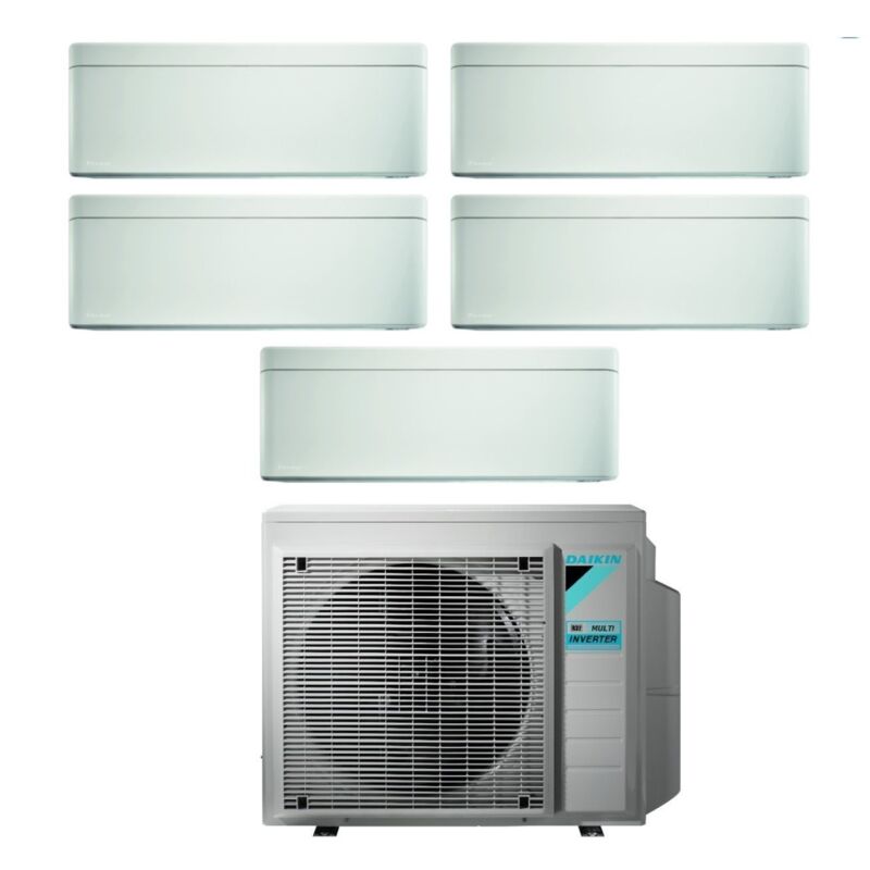 Daikin - Climatizzatore Condizionatore Bluevolution Penta Split Inverter serie stylish white 7+7+7+7+15 con 5MXM90N R-32 Wi-Fi Integrato