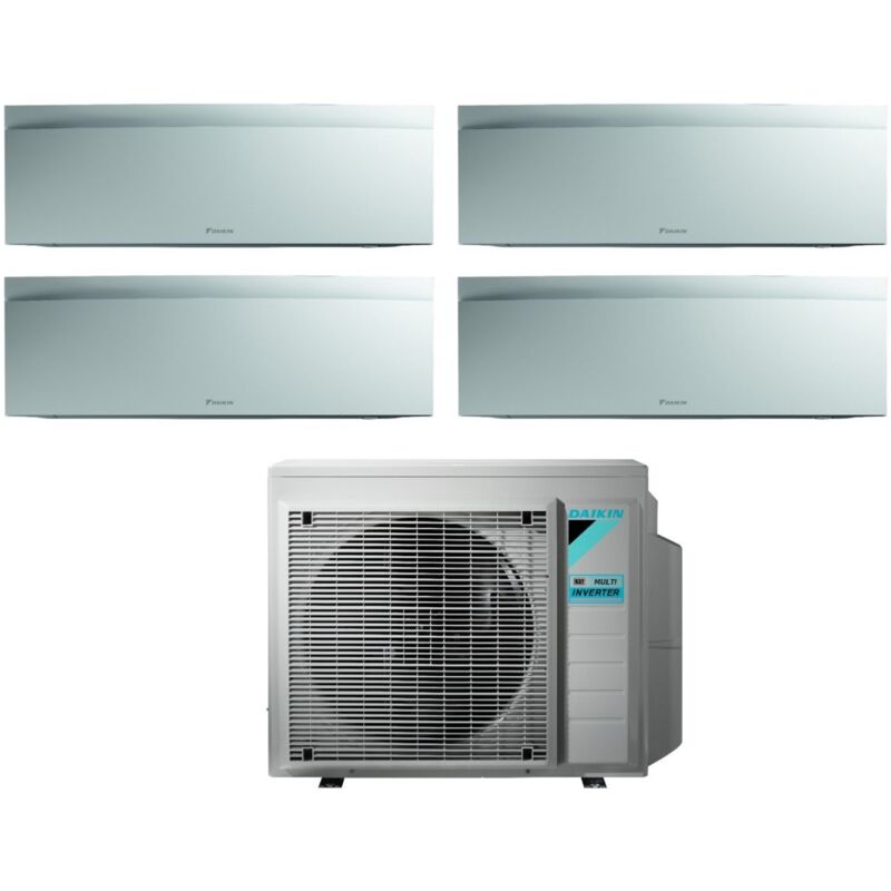Daikin - Climatizzatore Condizionatore Bluevolution Quadri Split Inverter serie emura white iii 7+7+12+15 con 4MXM80N R-32 Wi-Fi Integrato