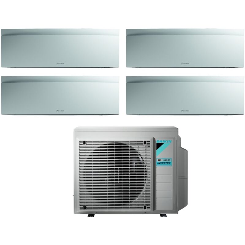 Daikin - Climatizzatore Condizionatore Bluevolution Quadri Split Inverter serie emura white iii 7+7+7+7 con 4MXM80N R-32 Wi-Fi Integrato