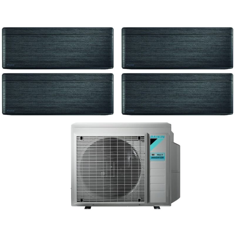 Daikin - Climatizzatore Condizionatore Bluevolution Quadri Split Inverter serie stylish real blackwood 9+9+9+9 con 4MXM80N R-32 Wi-Fi Integrato