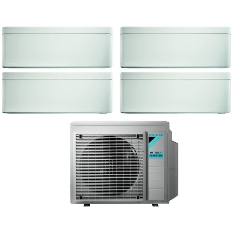 Daikin - Climatizzatore Condizionatore Bluevolution Quadri Split Inverter serie stylish white 5+5+7+18 con 4MXM80N R-32 Wi-Fi Integrato